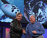 Burt Rutan and Intel Corporation CEO Craig Barrett