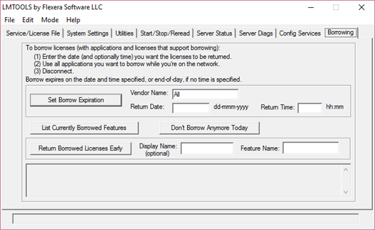 LMTOOLS Borrowing