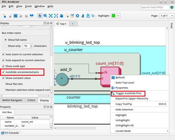 2.3.1.1. Instances Bundling and Auto-hiding Unconnected Pins