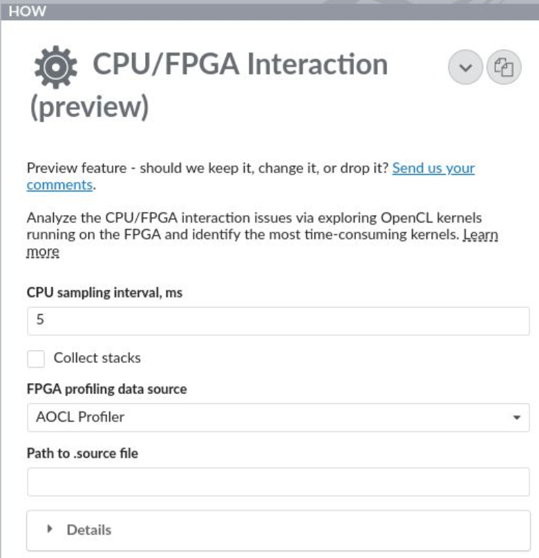 Set up FPGA analysis