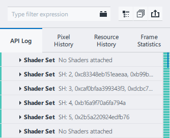 API Log Green Markers