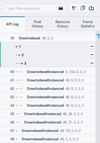 API Log Nested Custom Regions