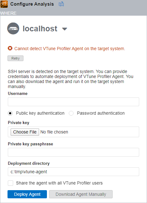 Deploy VTune Profiler Agent