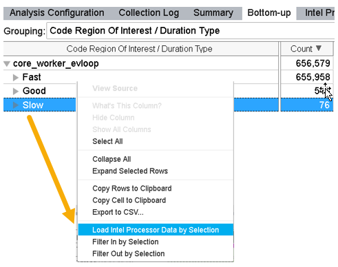 Load Processor Data for latency