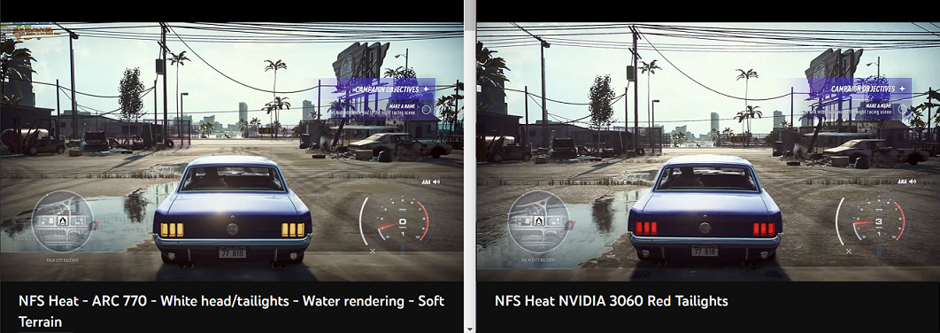 Comparing need for speed 2015 and HEAT. What's wrong with graphics