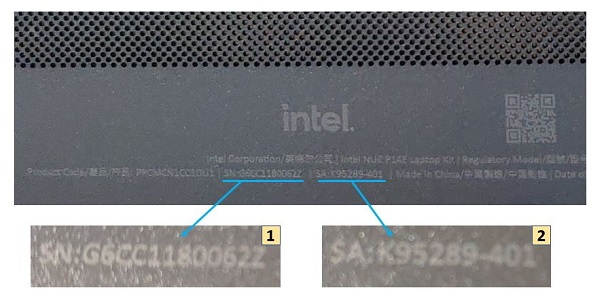 Intel NUC Laptop Element