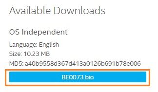 Intel nuc bios update