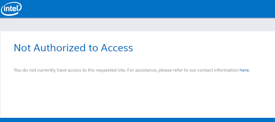 Not Authorized to Access page