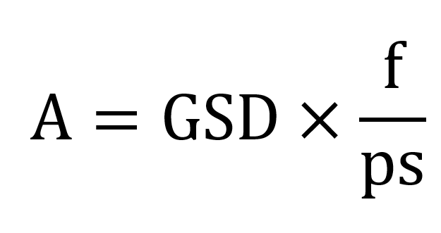 A = GSD x f | ps