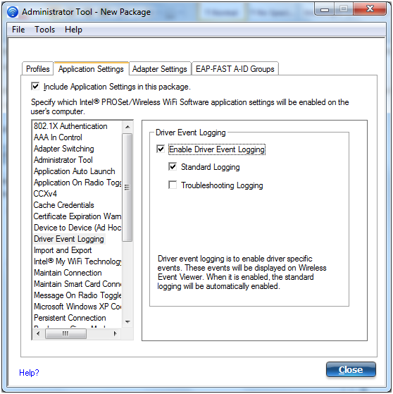 Intel proset wireless event log что это