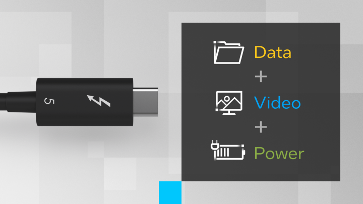 Thunderbolt™ 雷電技術：簡單又可靠的高速 USB-C 連接