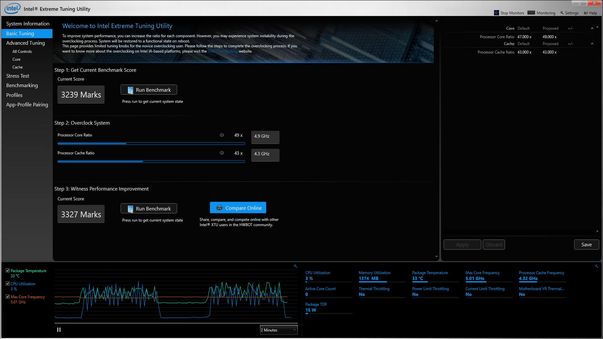 intel extreme tuning utility overclock guide