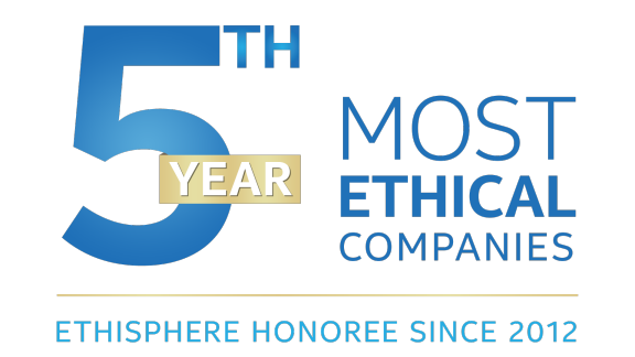 4th year Ethisphere Most Ethical Companies Ethisphere Honoree since 2012