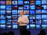 Justin Rattner, Intel Senior Fellow and Director of Intel's Corporate Technology Group, talks about the future of computing and communications over the next decade during his keynote held at the San Francisco, Moscone Center West on Thursday, August 25, 2005. (Intel Press Relations)