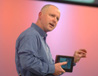 Intel’s Sean Maloney, executive vice president, general manager for the Intel’s Mobility Group, talks about a prototype WiMax device during his Intel Developer Forum Spring 2006 keynote held at the Moscone West in San Francisco, Calif., on Tuesday, March 7, 2006.